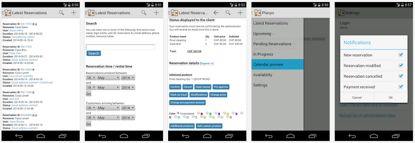 Dedizierte Backend-App für Android / iPhone